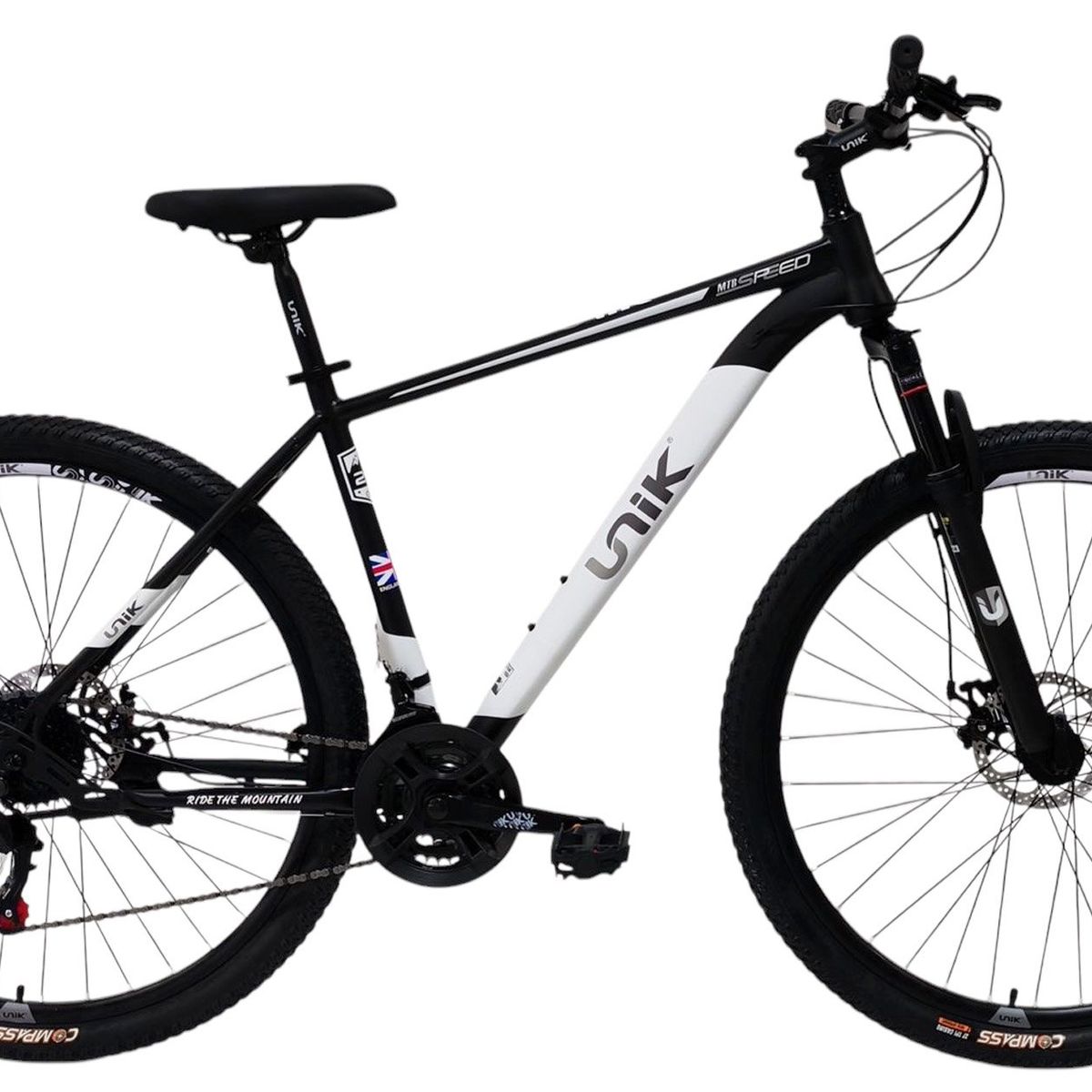 GENERICO - Bicicleta Todoterreno Rin 29 Color negro blanco Talla L