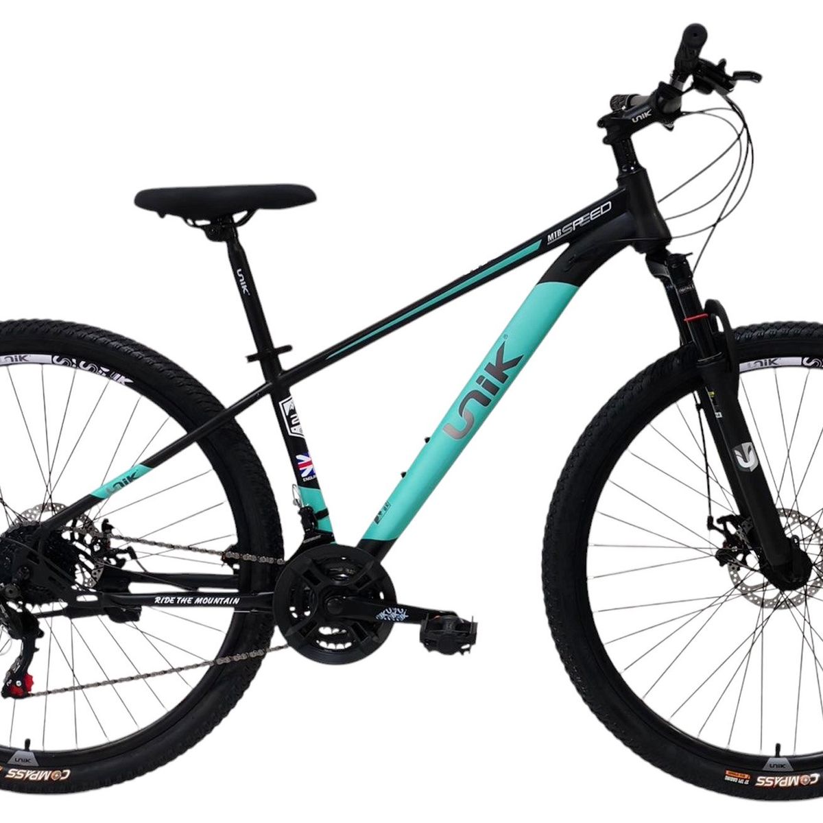 GENERICO - Bicicleta Todoterreno Rin 29 Color negro Aguamarina  Talla S