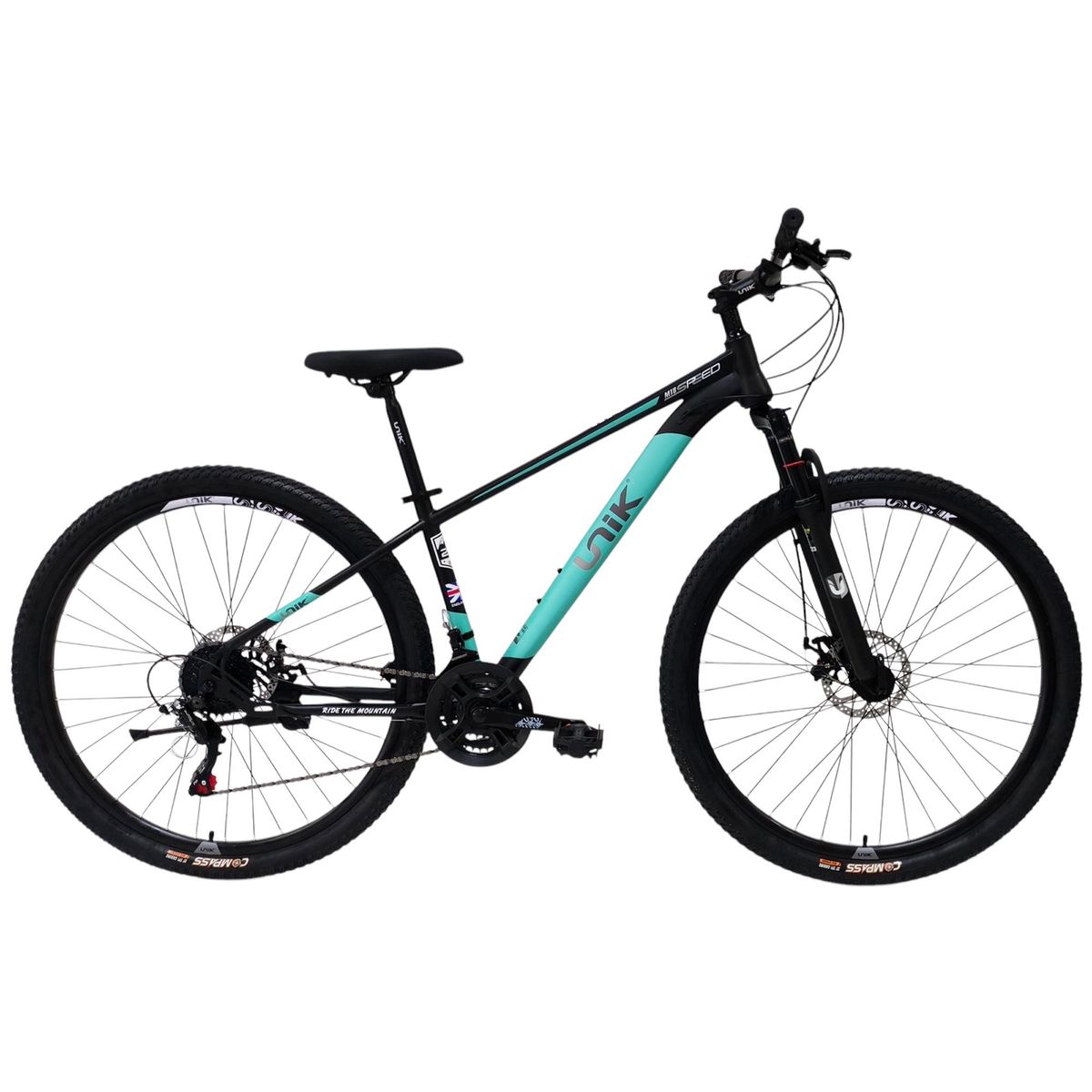 GENERICO - Bicicleta Todoterreno Rin 29 Color negro Aguamarina  Talla S