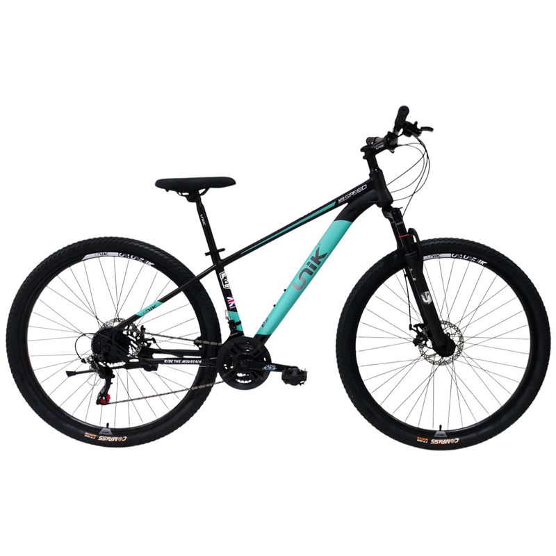 GENERICO - Bicicleta Todoterreno Rin 29 Color negro Aguamarina  Talla S