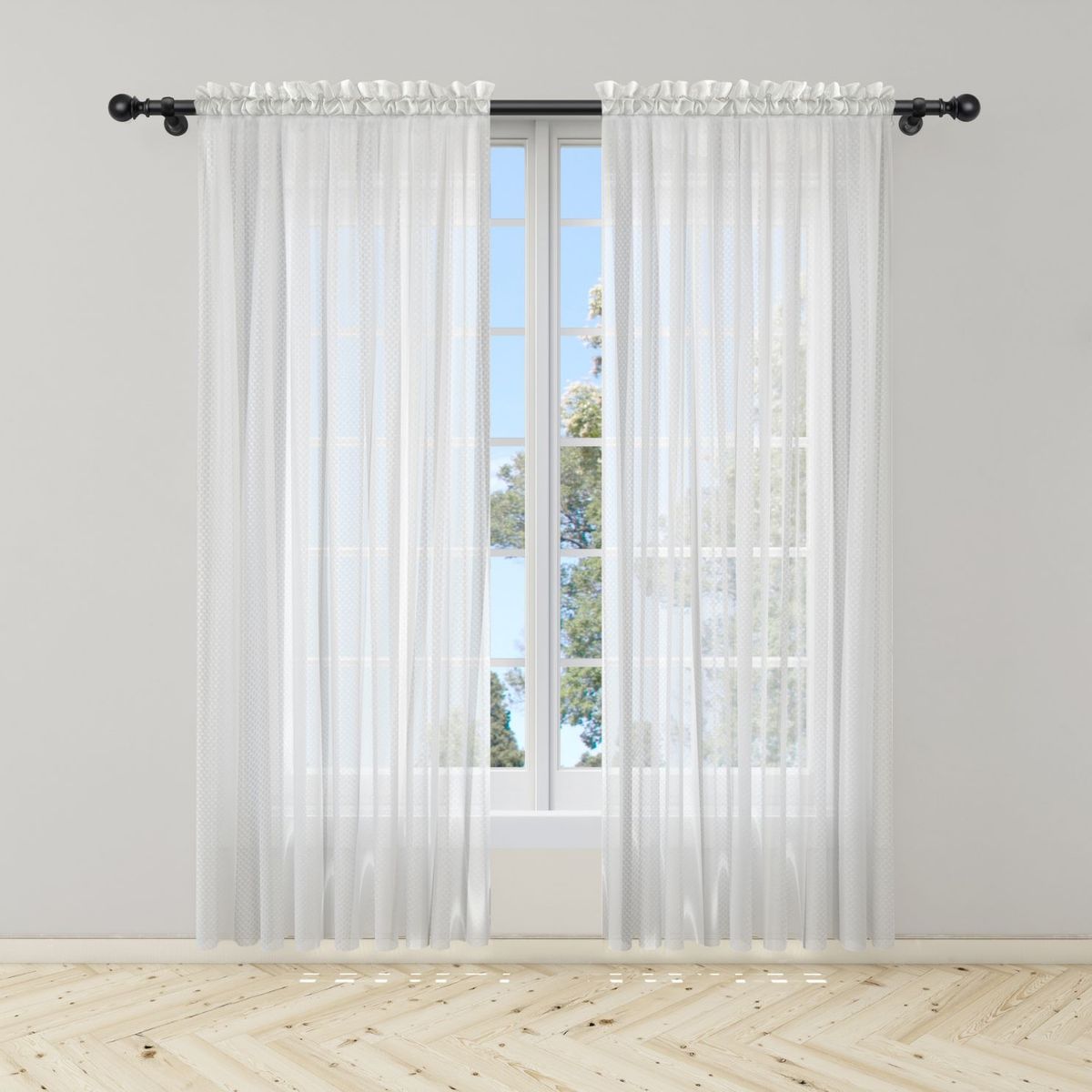 ADVANCE - Cortina Nube en Velo Muselina 3 mts x 2.10 mts Dividido