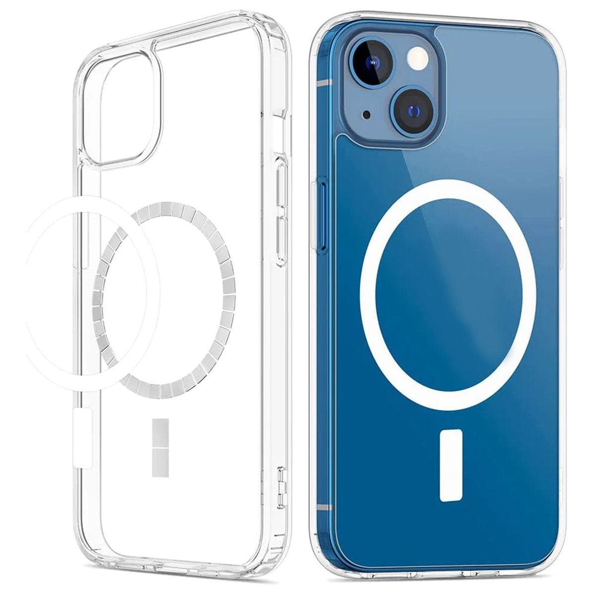 GENERICO - Case Estuche Transparente Carga Magnética Compatible IPhone 14 Plus