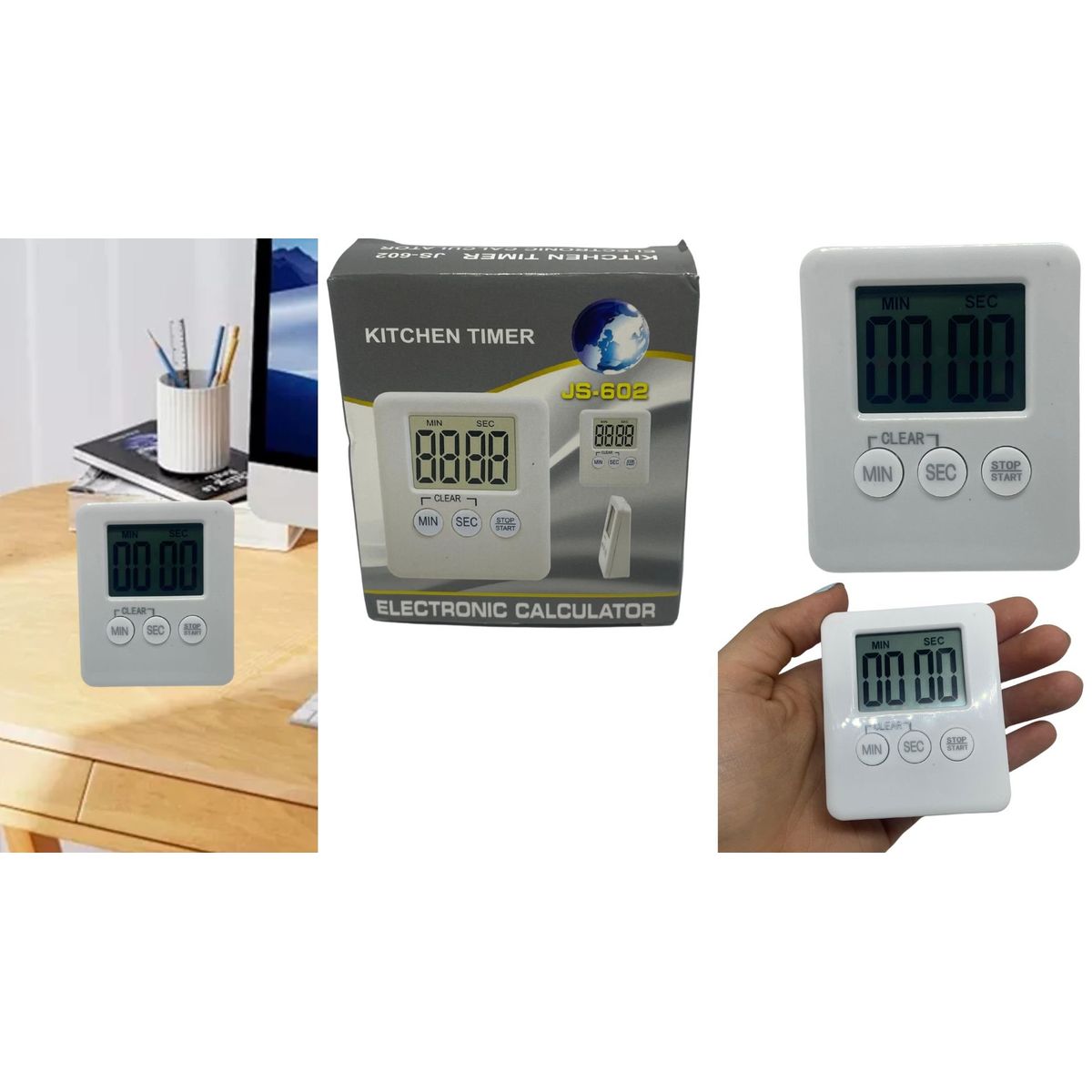 MAZUGI - Reloj Temporizador De 99 Minutos Digital Cronometro Cocina