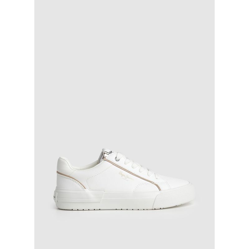 PEPE JEANS - Tenis Pepe Jeans Mujer Allen Low Color Blanco