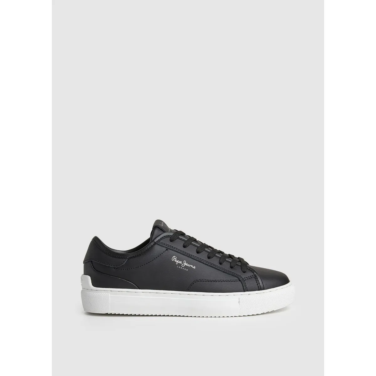 PEPE JEANS - Tenis Pepe Jeans Adams Basy para mujer color Negro y Blanco