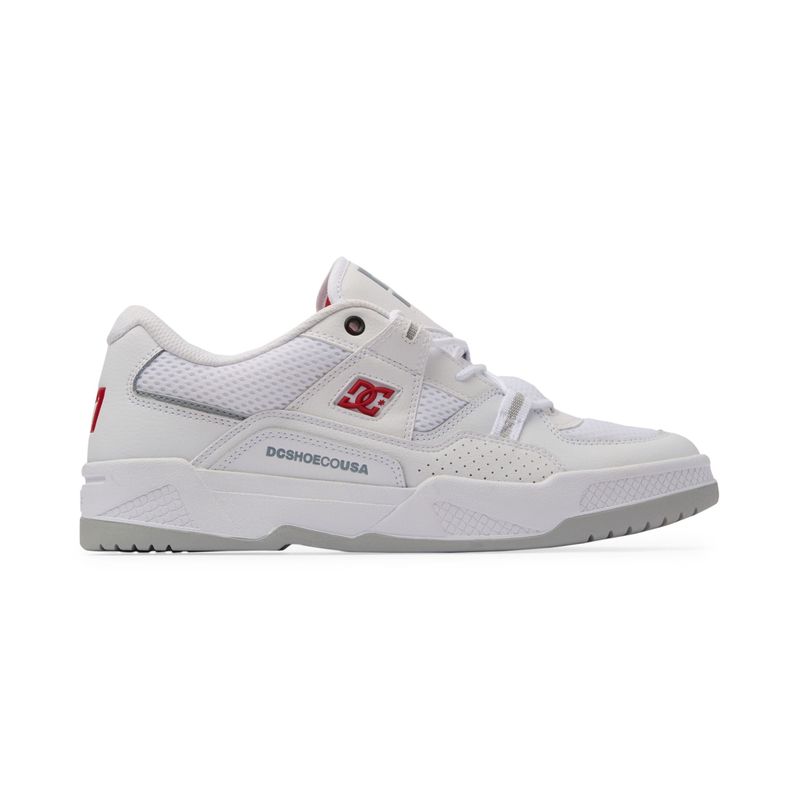 DC SHOES - Tenis Dc Shoes Construc Para Hombre Color Blanco y Rojo