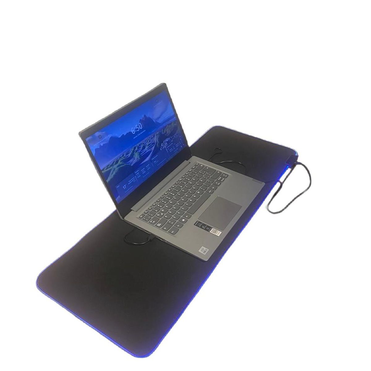 GENERICO - Pad Mouse Gamer Rgb Luz Led 80cm X 30cm Color Negro