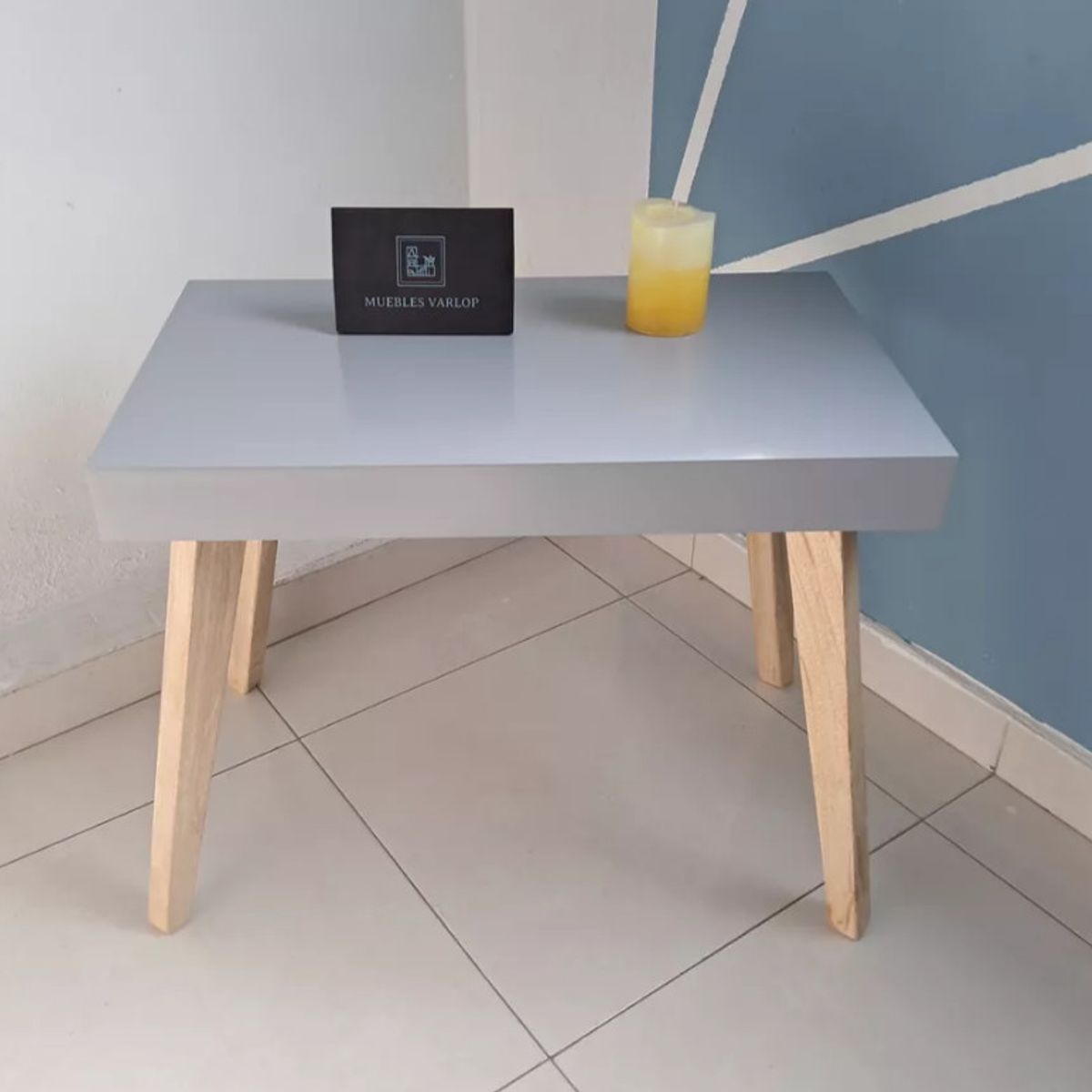GENERICO - Mesa De Centro Deko GRIS Sala Auxiliar Decoración Moderna