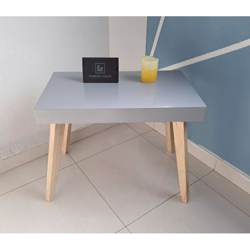 GENERICO - Mesa De Centro Deko GRIS Sala Auxiliar Decoración Moderna