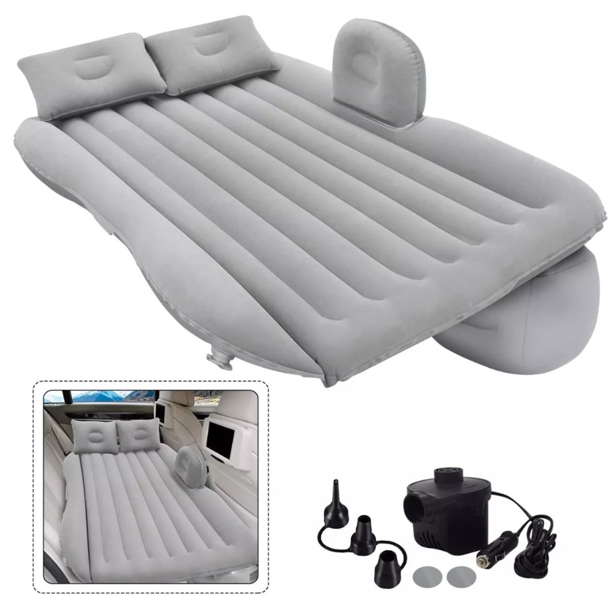 GENERICO - Colchon Inflable Para Carro Cama De Aire Para Automovil