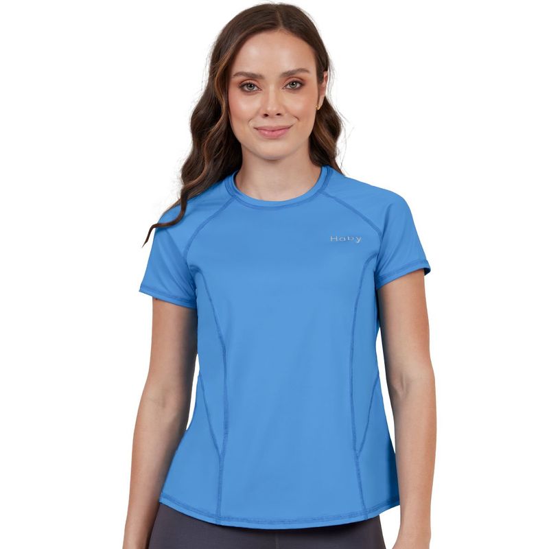 HABY - Camiseta Deportiva Para Mujer Azul.