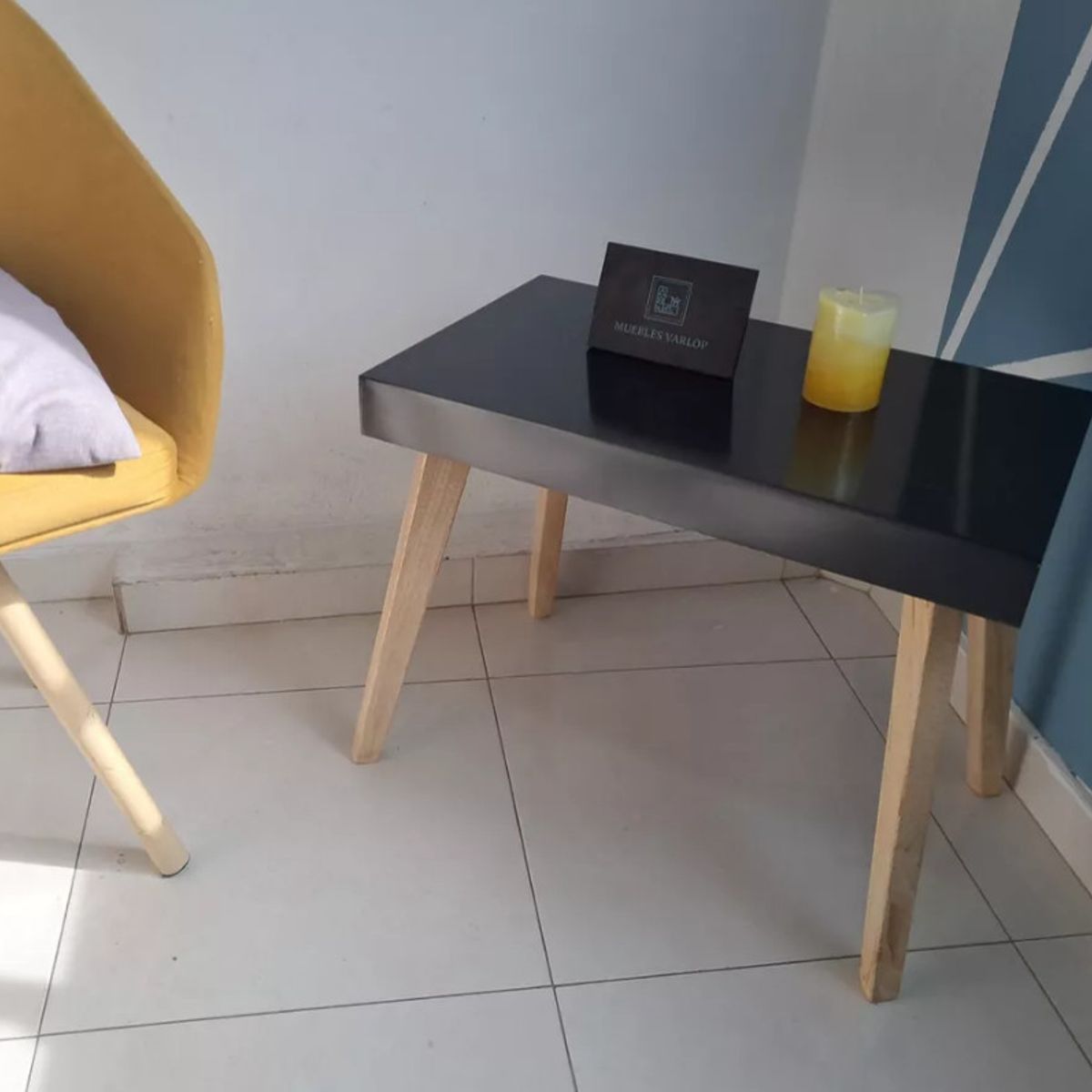GENERICO - Mesa De Centro Deko NEGRO Sala Auxiliar Decoración Moderna