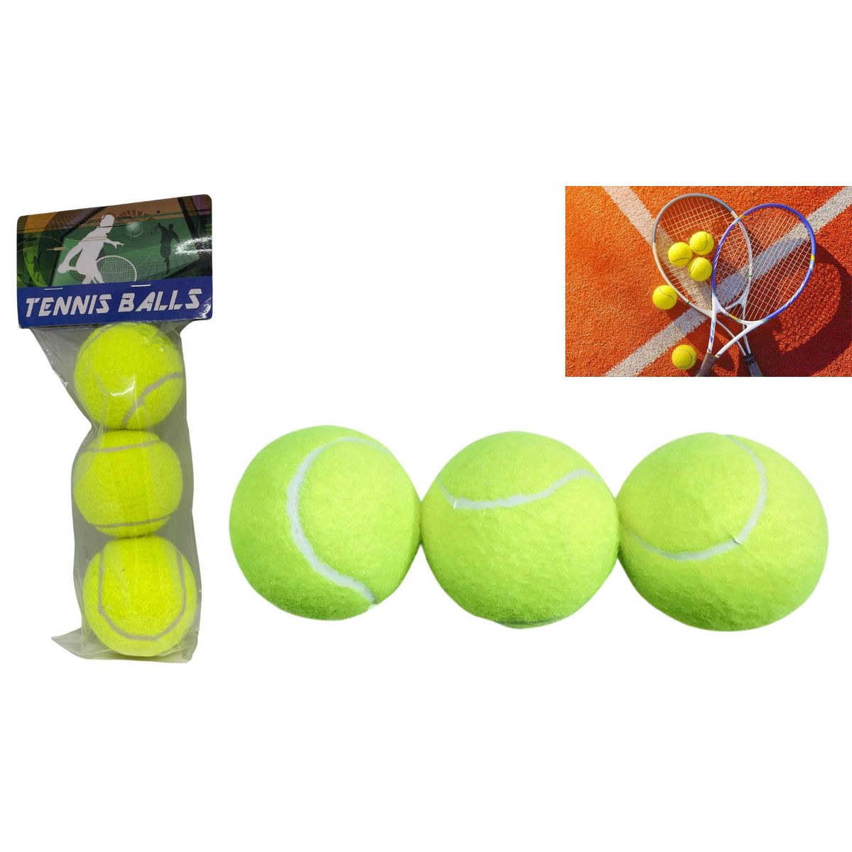 MAZUGI - Set De 3 Pelotas De Tenis Para Principiantes, Entrenamiento