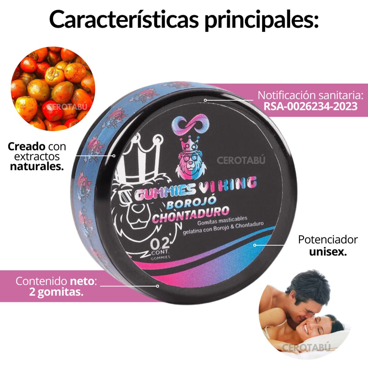 GENERICO - X2 Potenciador Sexual Unisex Energizant Extractos Naturales