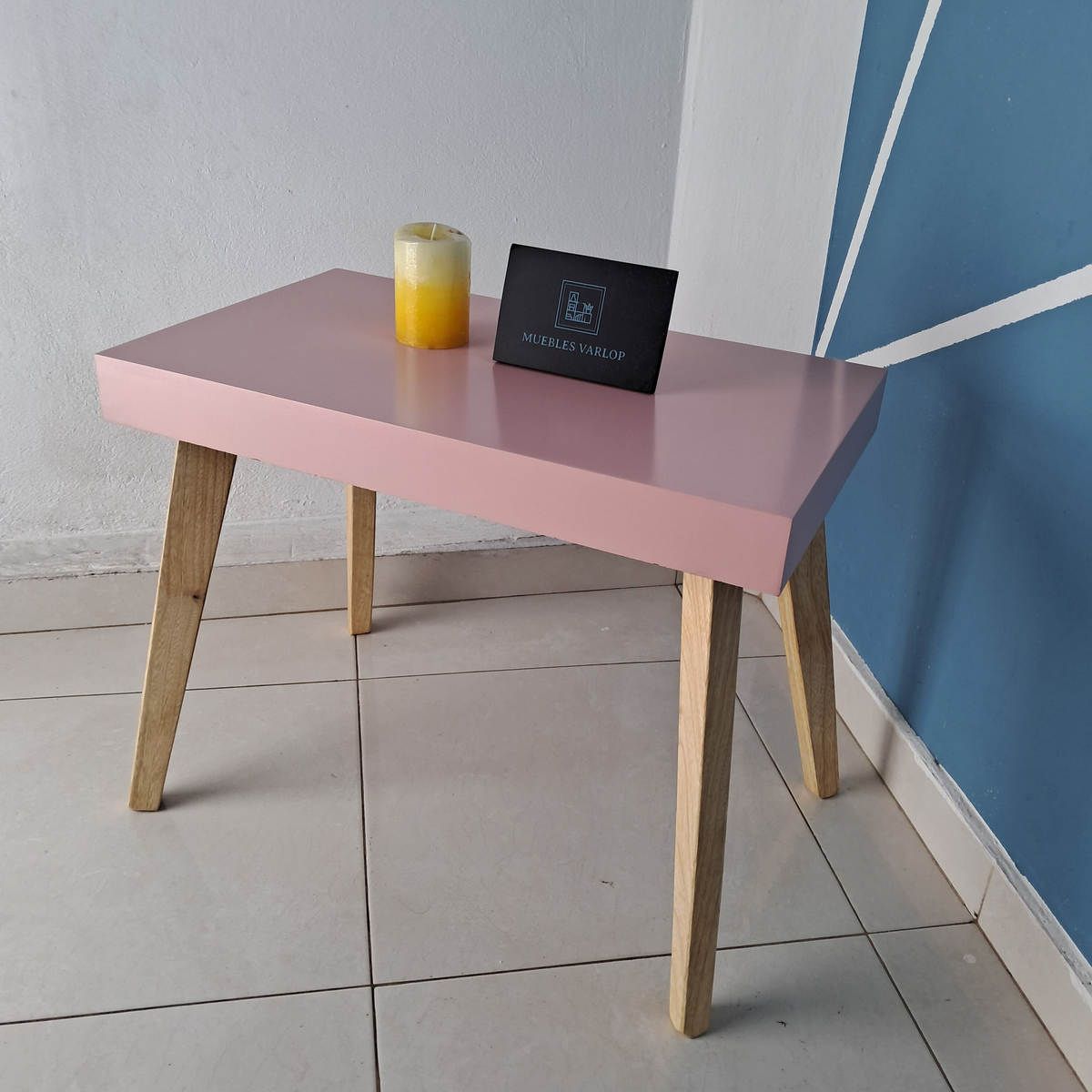 GENERICO - Mesa De Centro Deko PALO DE ROSA Sala Auxiliar Decoración Moderna