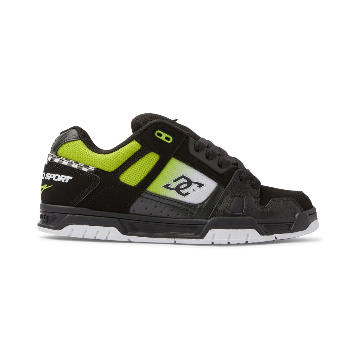DC SHOES - Tenis DC Shoes Stag SE Para Hombre Color Negro y Verde