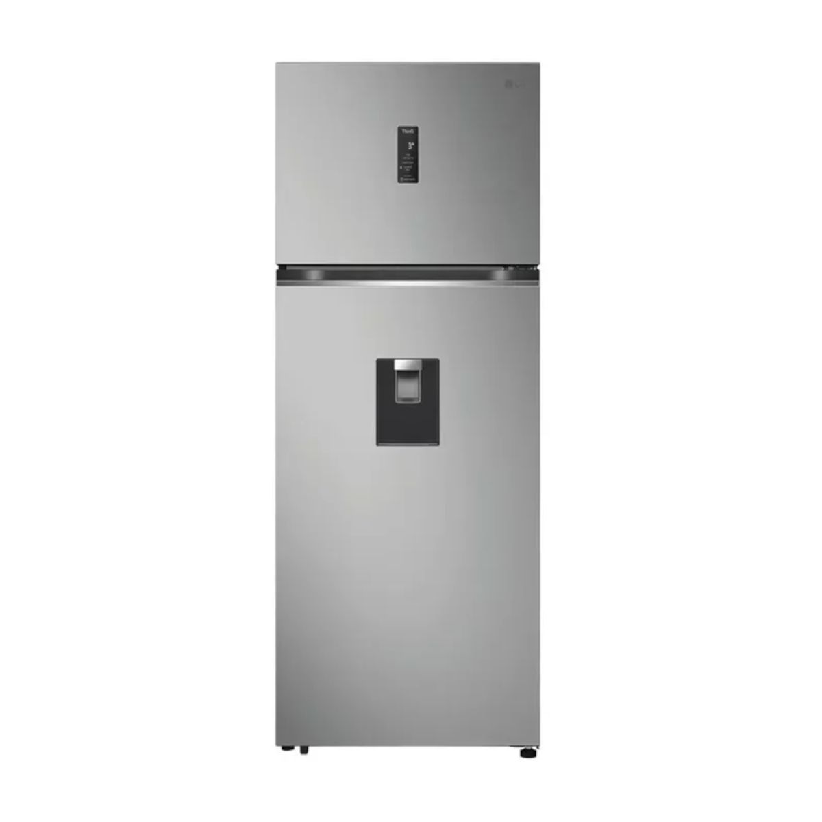 LG - Nevera LG No Frost Congelador Superior 459 Litros VT45APYC Gris