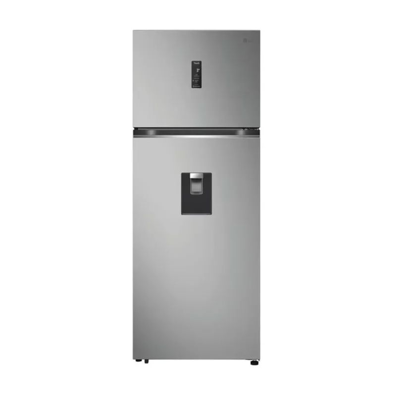 LG - Nevera LG No Frost Congelador Superior 459 Litros VT45APYC Gris