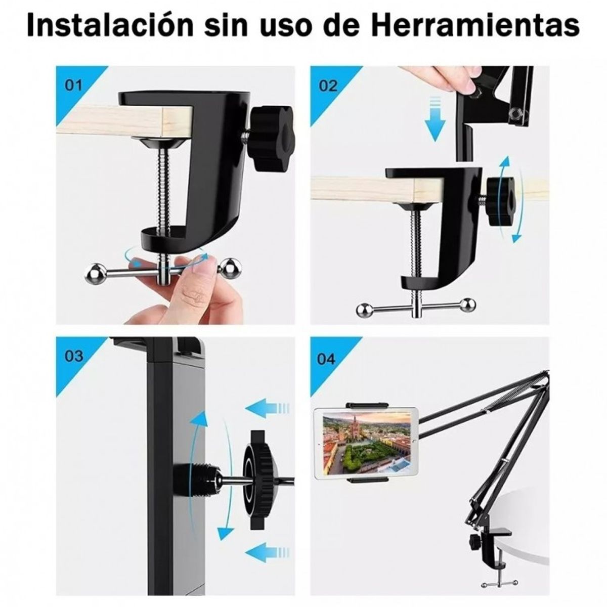 GENERICO - Soporte Para Tablet O Celular Stands - Color Negro