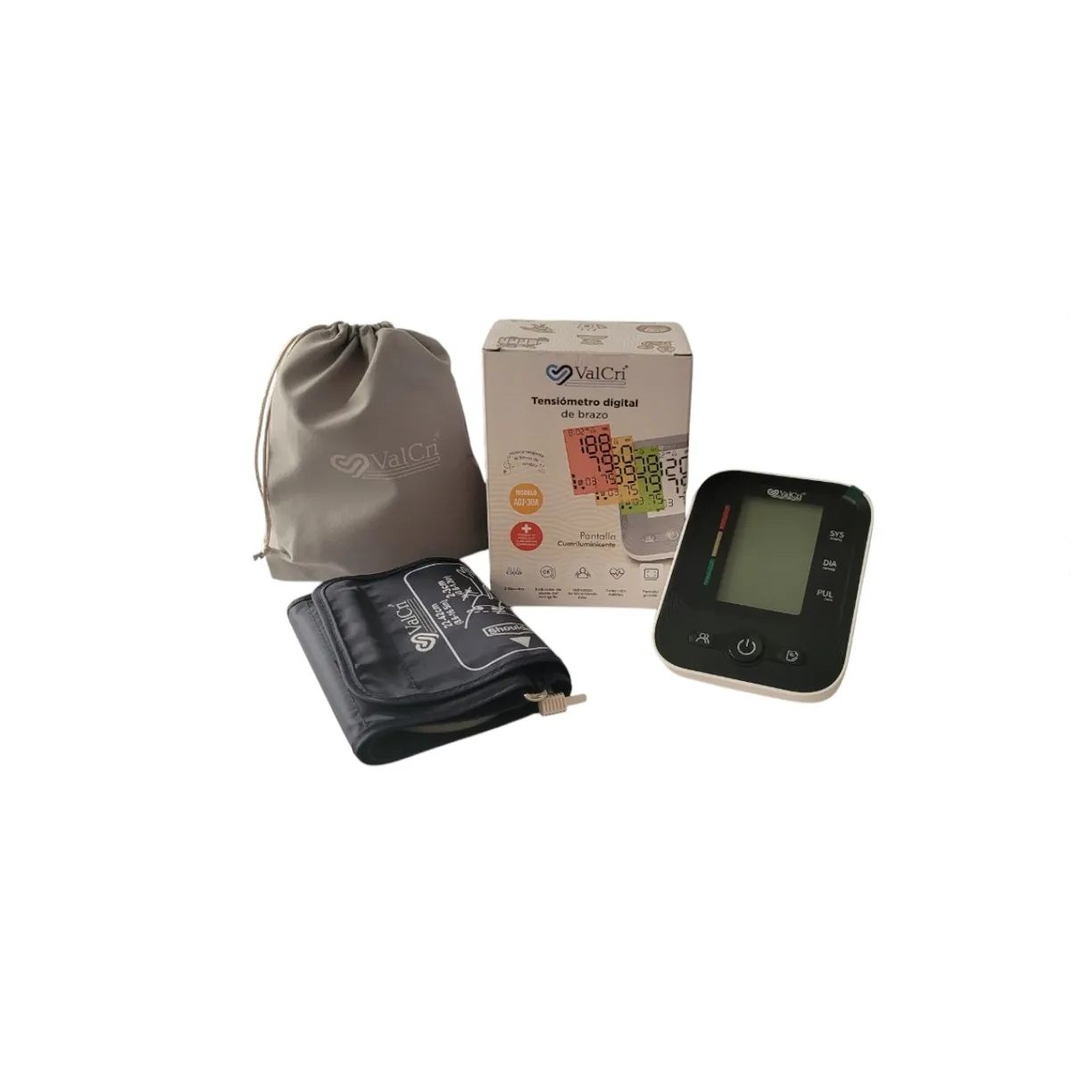 VALCRI - Tensiometro Digital de brazo Con Altavoz y Musica Relajante