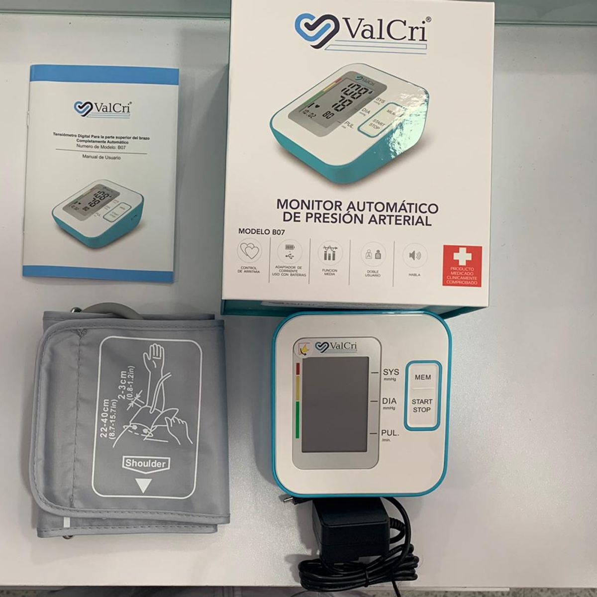 VALCRI - Tensiometro Digital de brazo Con Altavoz