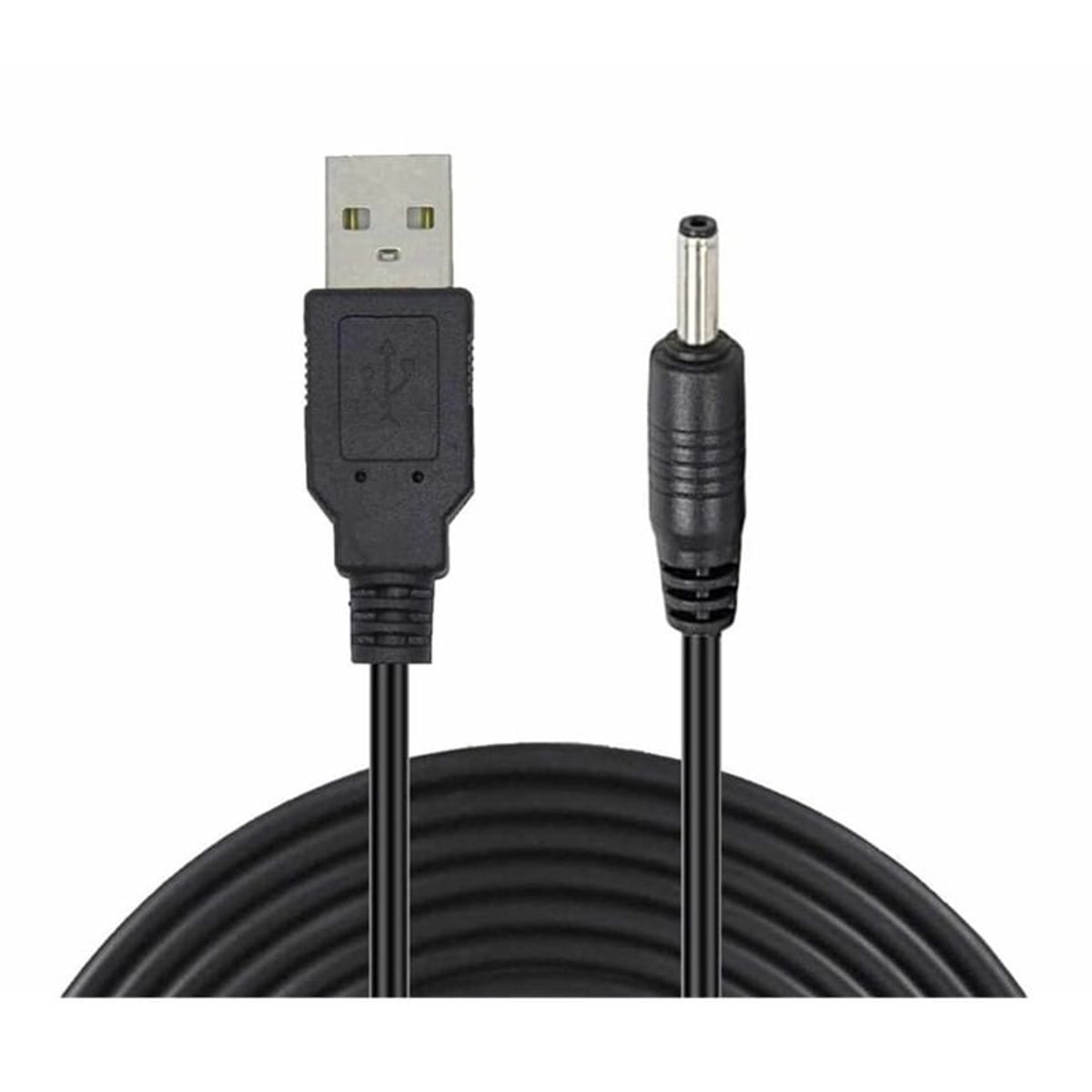 GENERICO - Cable De Alimentación Con Usb 2,0 A Dc 3,5x1,35mm 90cm