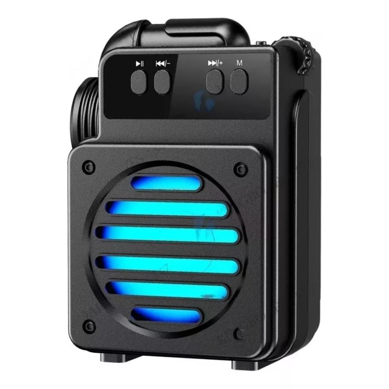 GENERICO - Mini Parlante Bluetooth Gt1347 Portátil Recargable Luces Led