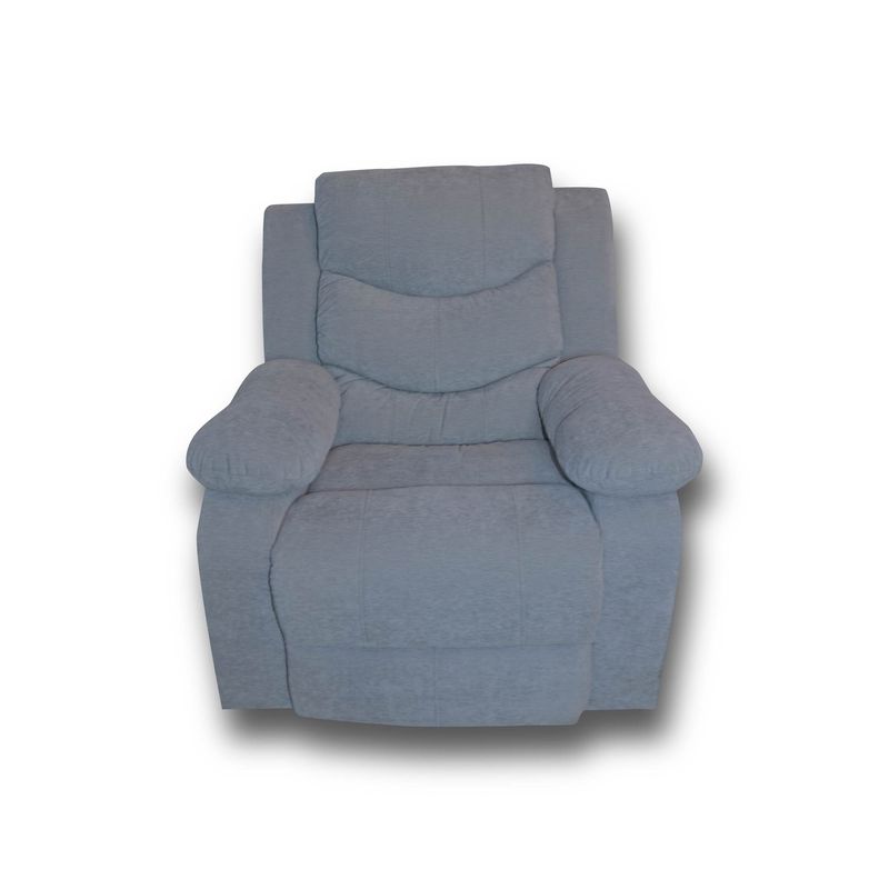 INDUSTRIAL BASESTILOS - Silla reclinable electrica Giratoria Mecedora poliester Gris