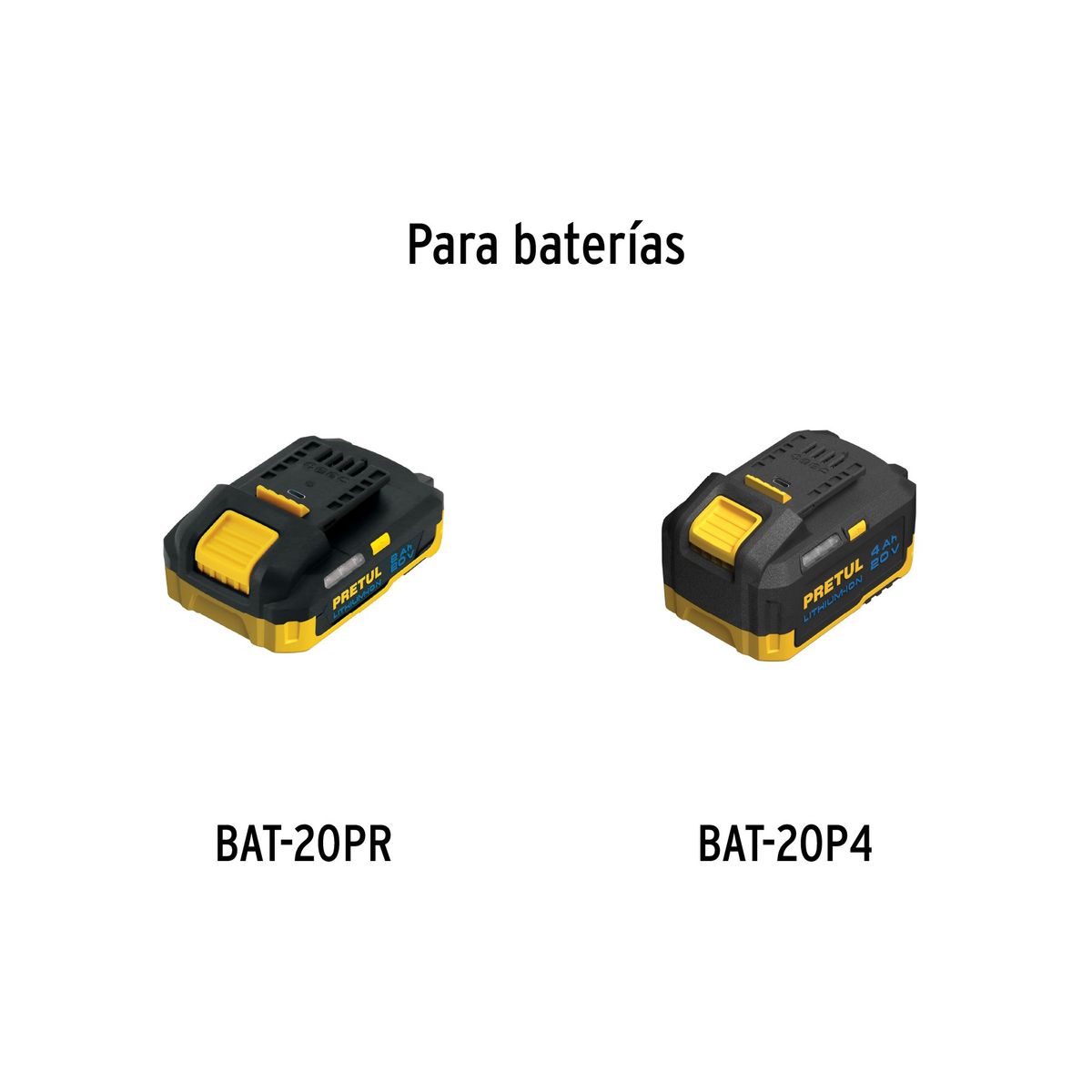 PRETUL - Cargador De Baterías 20 V Pretul Taladro Roti-20p2 Tali-20p2