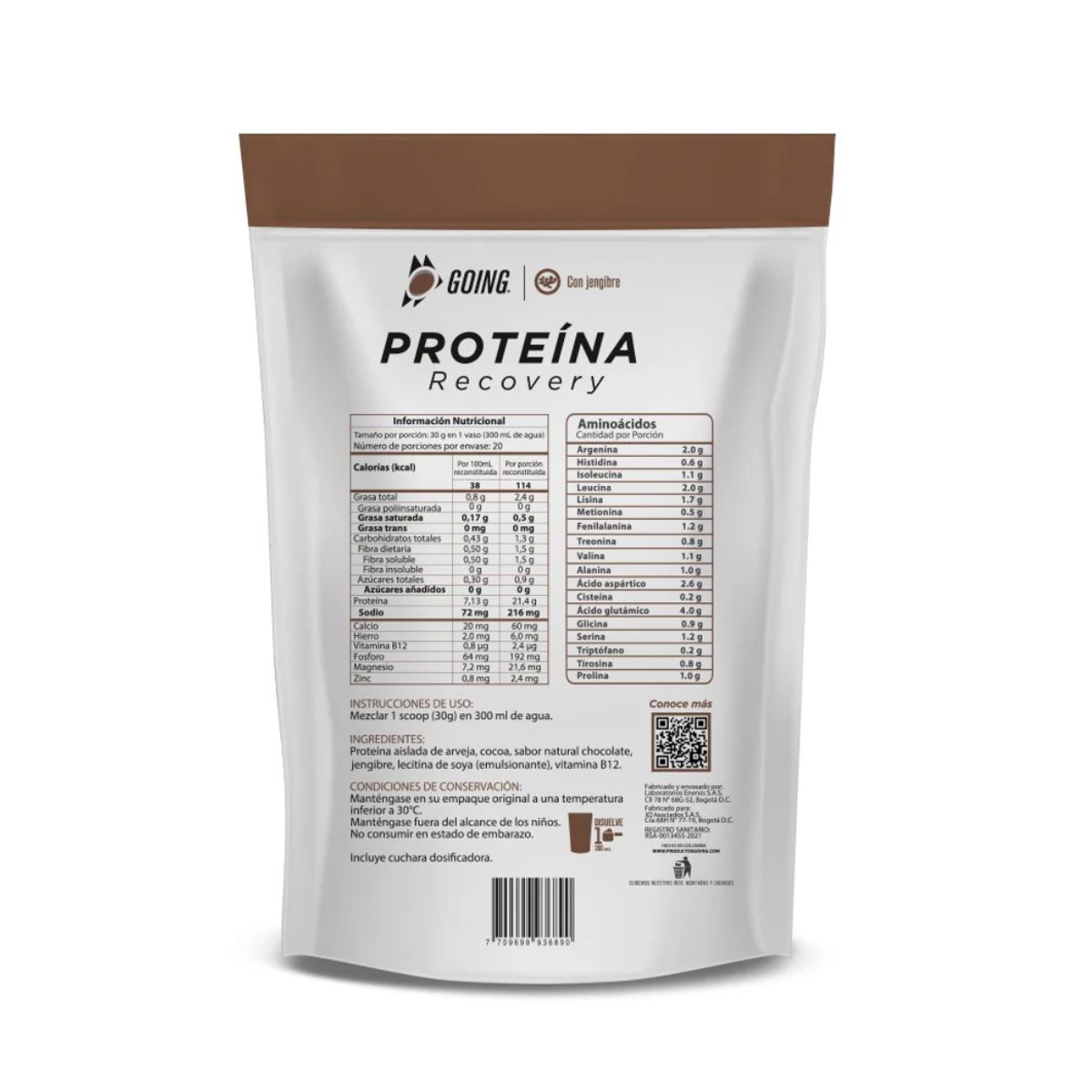 GOING - Proteina En Polvo Going Chocolate 600g