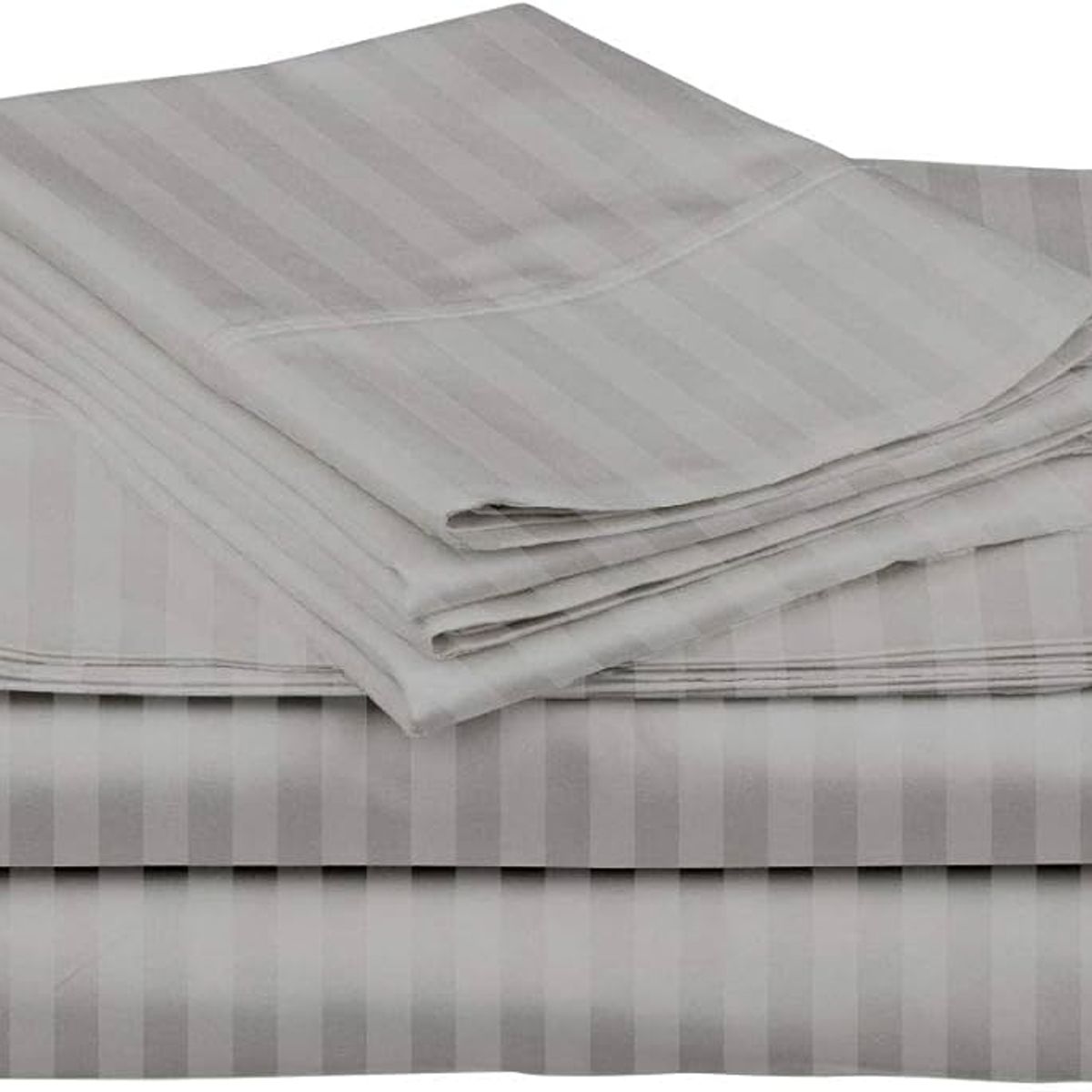 SIRENITAS - Juego de sabanas Cama King Gris Perla Elegante