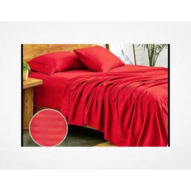 SIRENITAS - Juego de sabanas Cama Doble Rojo Elegante