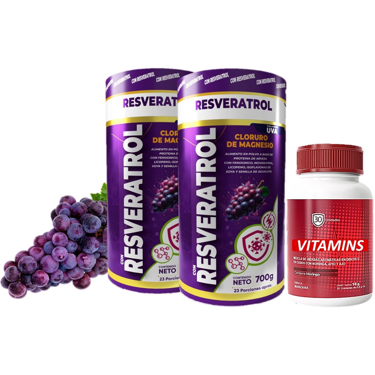 GENERICO - 2 RESVERATROL + VITAMINA