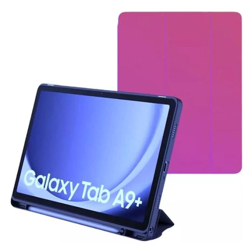 GENERICO - Estuche Funda Smart Case Fucsia Para Samsung Galaxy Tab A9+ Plus