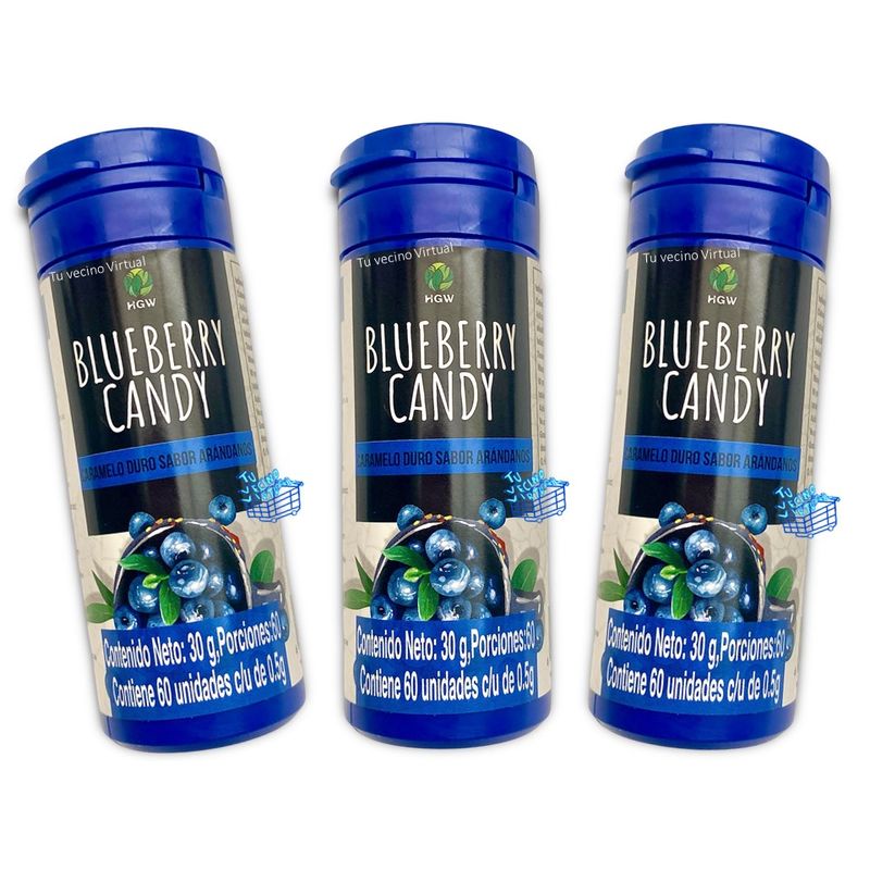 VARIOS - Bluebery Candy X3 Arandanos Hgw