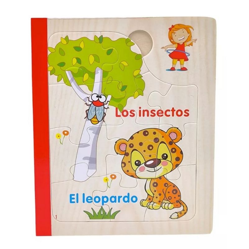 GENERICO - Libro Rompecabezas Madera Juguete Aprendizaje Niños