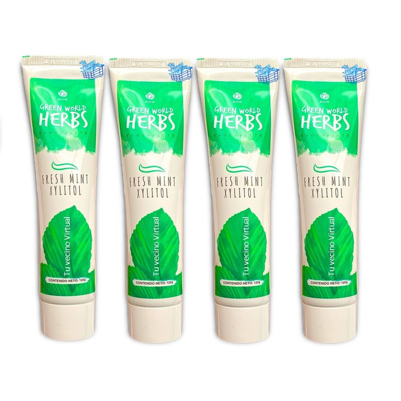 VARIOS - Pasta Dental Herbal Natural  x4 Hgw