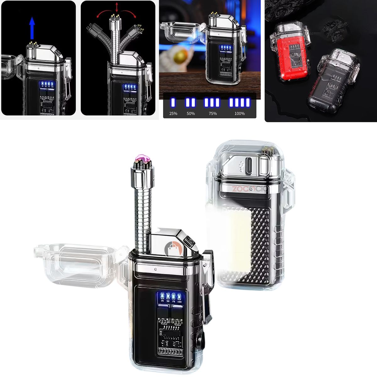 ZOCOCIO - Encendedor Recargable Linterna