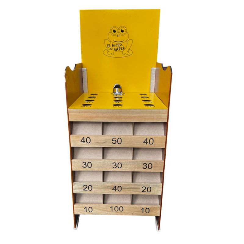 ARTESANAL - Juego Del SapoPuntería Tradicional Madera Lanzar Fichas