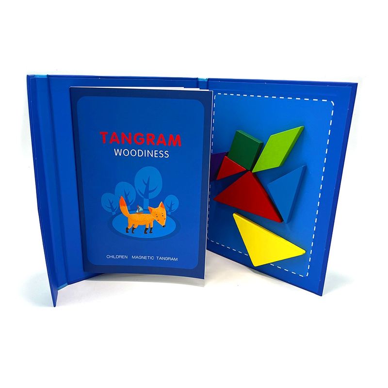 GENERICO - TANGRAM LIBRO MAGNÉTICO ROMPECABEZAS DIDÁCTICO
