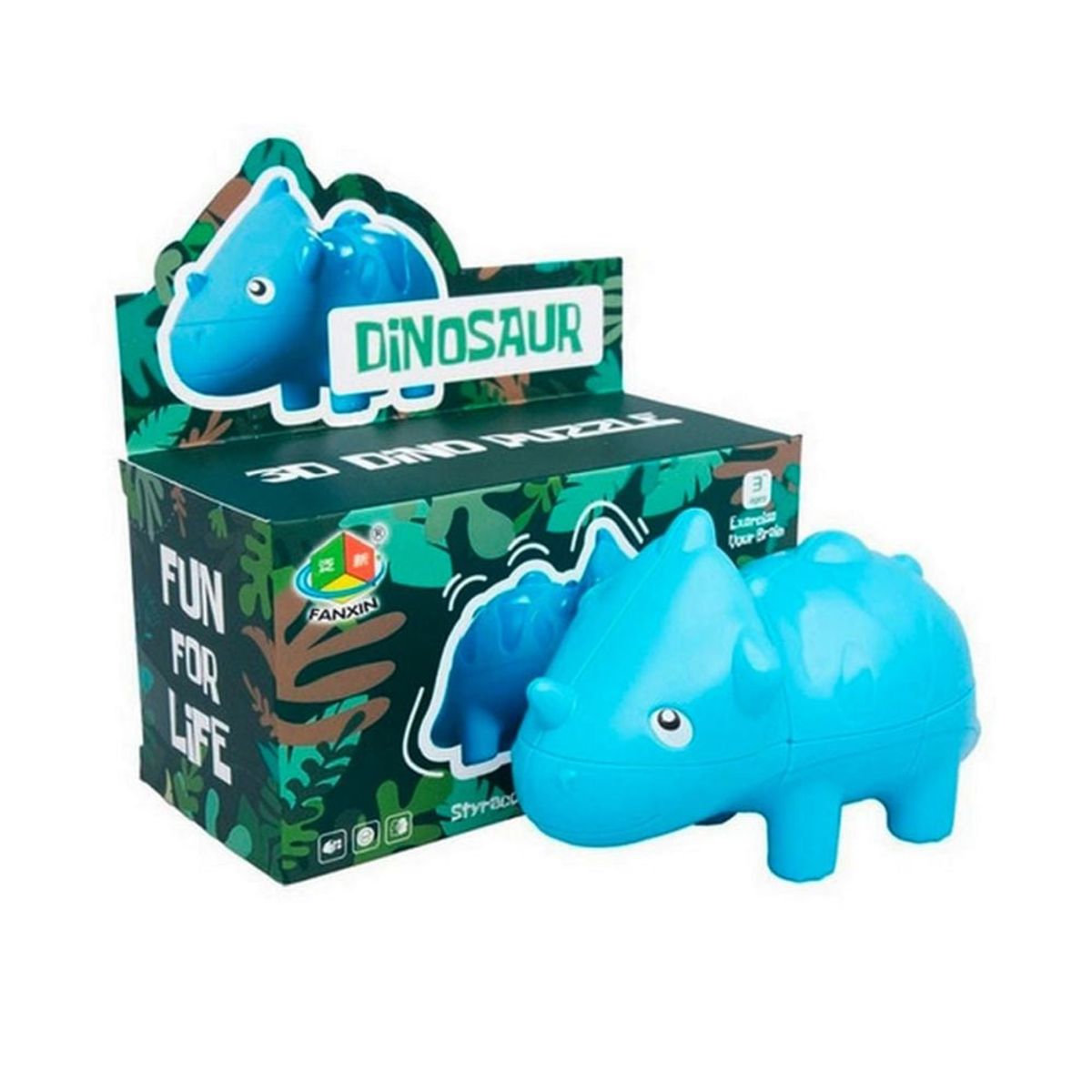 FANXIN - Cubo Rubiks Rompecabezas Giratorio Dinosaurio 3d