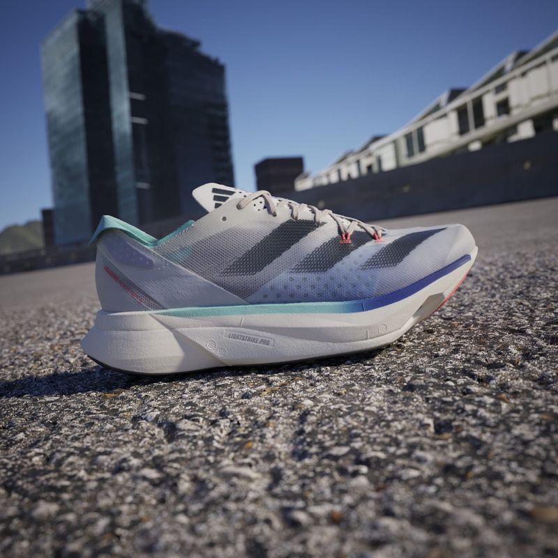 ADIDAS - Adidas Adizero Adios Pro 3 Tenis blanco unisex para correr