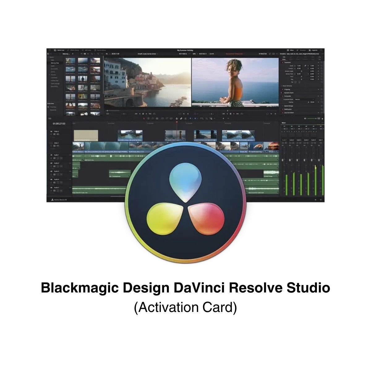 BLACKMAGIC DESIGN - Licencia DaVinci Resolve Studio Tarjeta de activación