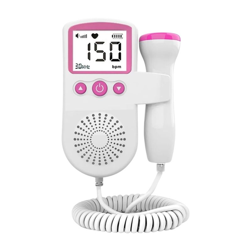 GENERICO - Doppler Monitor De Latidos Fetales Prenatal Bebe+Gel+Pila AA