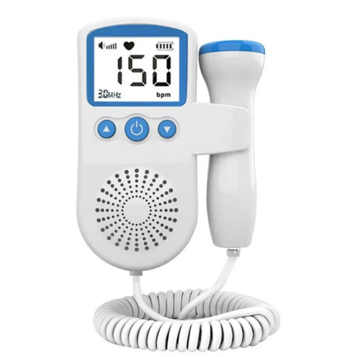 GENERICO - Doppler Monitor De Latidos Fetales Prenatal Bebe+Gel+pila AA