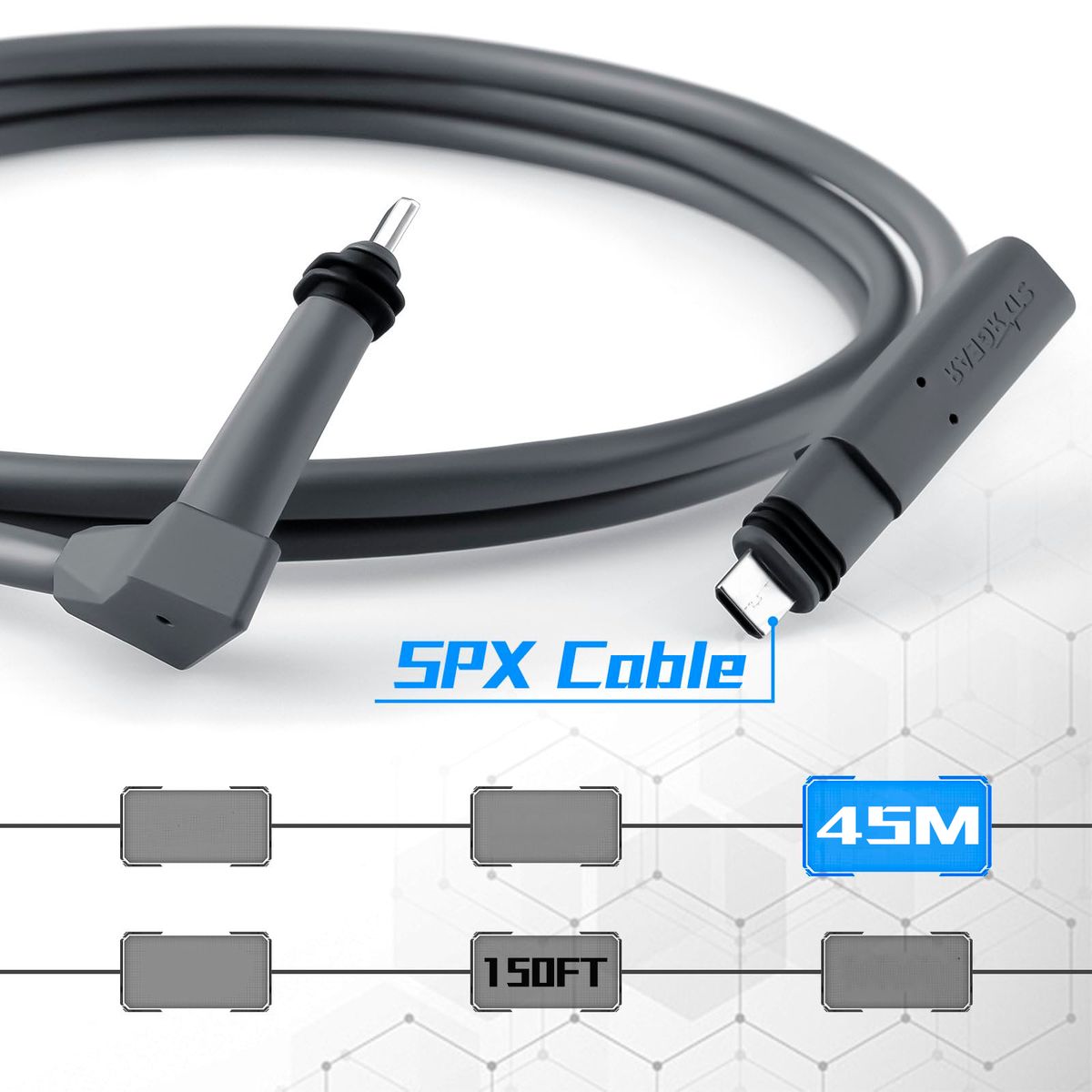 GENERICO - Cable de 45 Metros Para Starlink Gen 2 V2 Motorizado