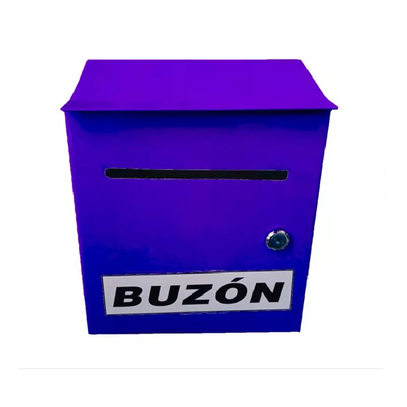 NACIONAL - BUZON DE SUGERENCIAS METALICO COLOR AZUL