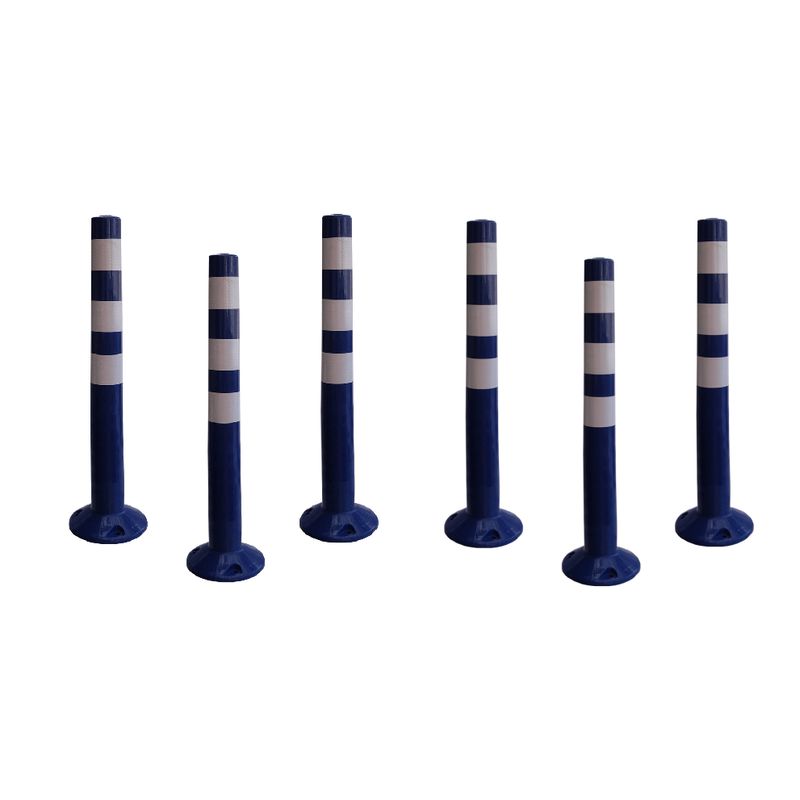 NACIONAL - HITO VIAL 75 CM COLOR AZUL X 6 UNDS INCLUYE TORNILLERIA
