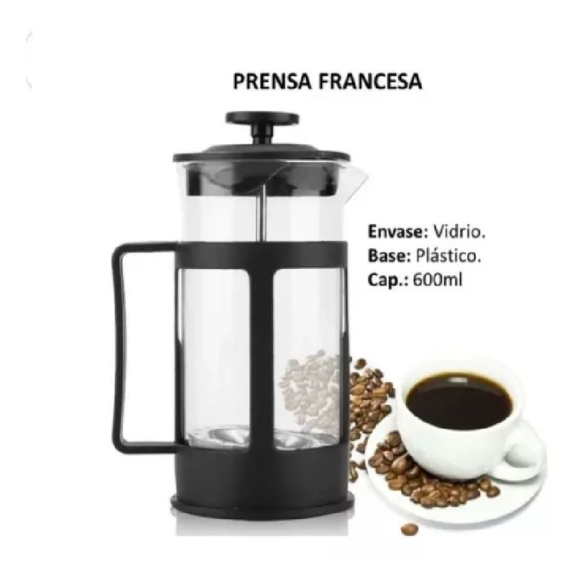 GENERICO - Cafetera 600 Ml Prensa Francesa Café Te Tinto Tetera