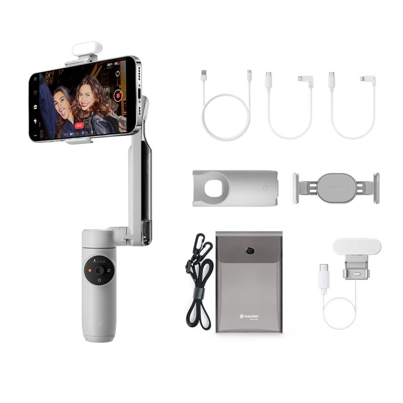INSTA 360 - Insta360 Flow Kit Creator  Estabilizador Gimbal Celular- Gris